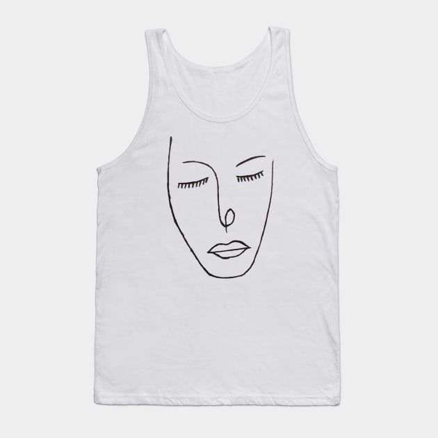 Cute girl Tank Top by Abelfashion